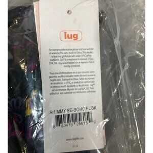 Lug Shimmy SE Boho Floral Medium Crossbody Bag, RFID, Black - 880479256159